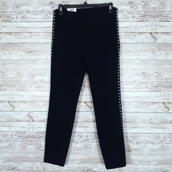 INC Skinny Leg Pants 6P Studded Leg Mid Rise 897 - Picture 2 of 7